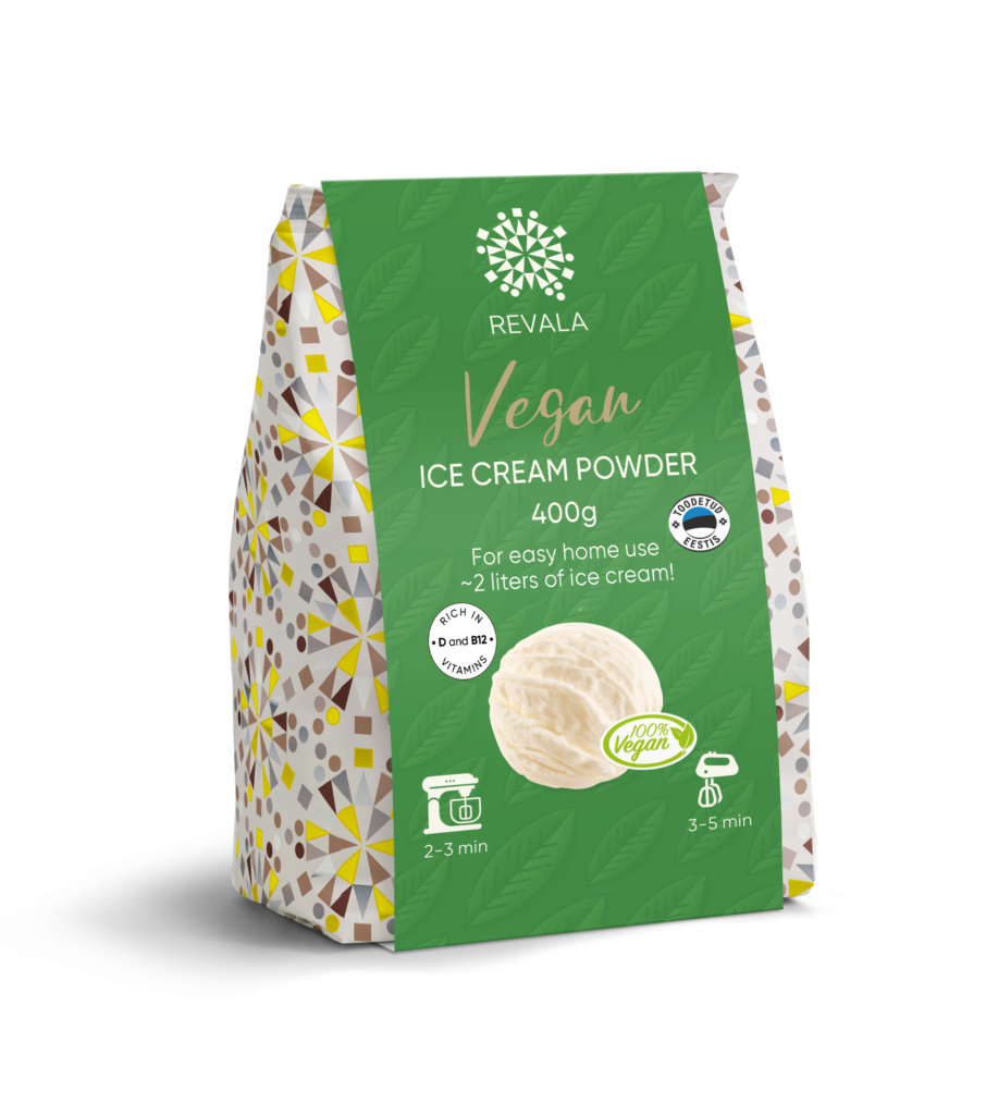 Vegan ice cream powder